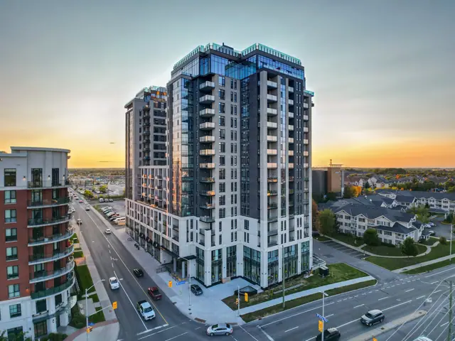 150 Marketplace tower at sunset, Barrhaven