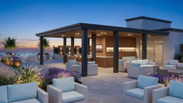Rooftop terrace at Santé (artist rendering)